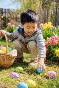 Easter Egg Hunt: AI Easter example