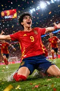 Goal Celebration: AI Football Posters & Fan Art example
