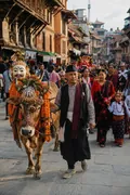Gai Jatra Procession: AI Gai Jatra example