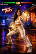 Fighter Select: AI Gaming Posters & Gamer Art example