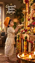 Little Ganpati Devotee: AI Ganesh Chaturthi example
