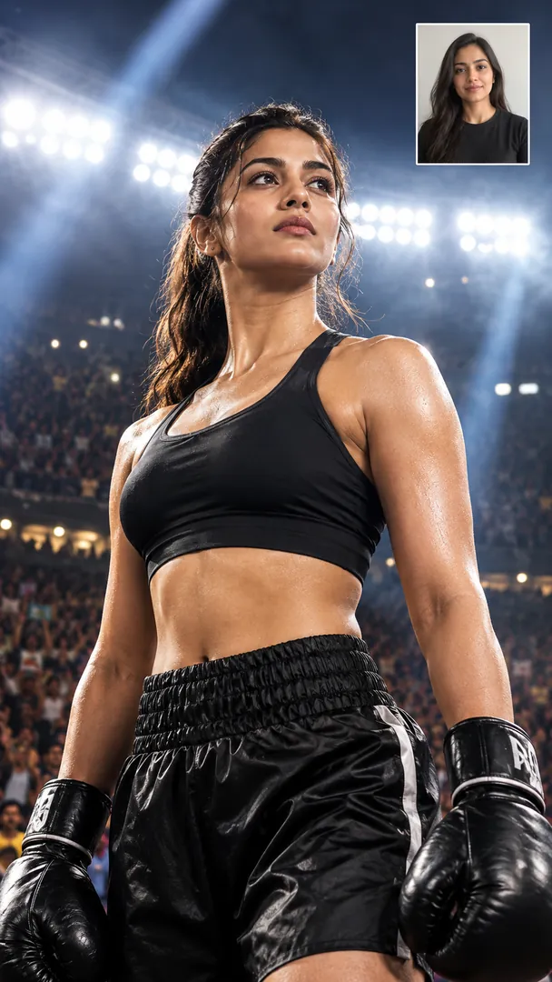 Fight Night Arena: AI Gulf Modern Lifestyle photo effect