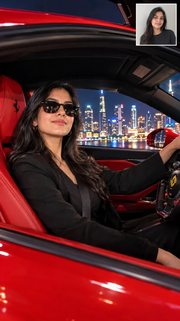 Supercar POV: AI Gulf Modern Lifestyle photo effect