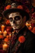 Day of the Dead: AI Halloween example