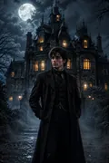 Victorian Haunted Mansion: AI Halloween example