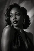 Black-and-White Cinema: AI Hollywood & Fashion example