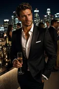 Luxury Hollywood Party: AI Hollywood & Fashion example