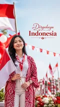 Indonesia Independence Day Wish: AI Indonesia Independence Day example