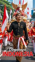 Merdeka Carnival: AI Indonesia Independence Day example