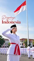 Flag Raising Ceremony: AI Indonesia Independence Day example