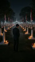 Midnight Remembrance: AI Indonesia Independence Day example