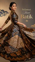 Batik Luxury Look: AI Indonesian Traditional Fashion example