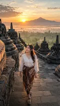 Borobudur Sunrise Escape: AI Indonesian Destinations example