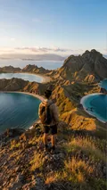 Padar Island Hike: AI Indonesian Destinations example