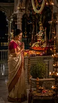 Midnight Temple Darshan: AI Krishna Janmashtami example