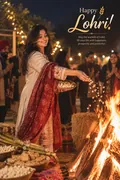 Bonfire Night: AI Lohri example