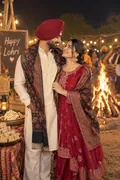 Lohri Couple Celebration: AI Lohri example
