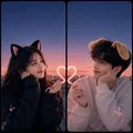 Cute Pairs: AI Matching Wallpapers example