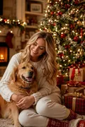 Christmas With My Pet: AI Me & My Pet example