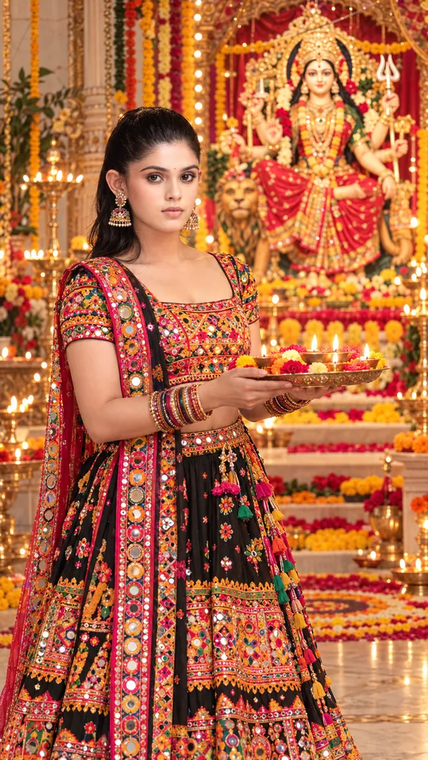 Navratri Darshan: AI Navratri photo effect example 2