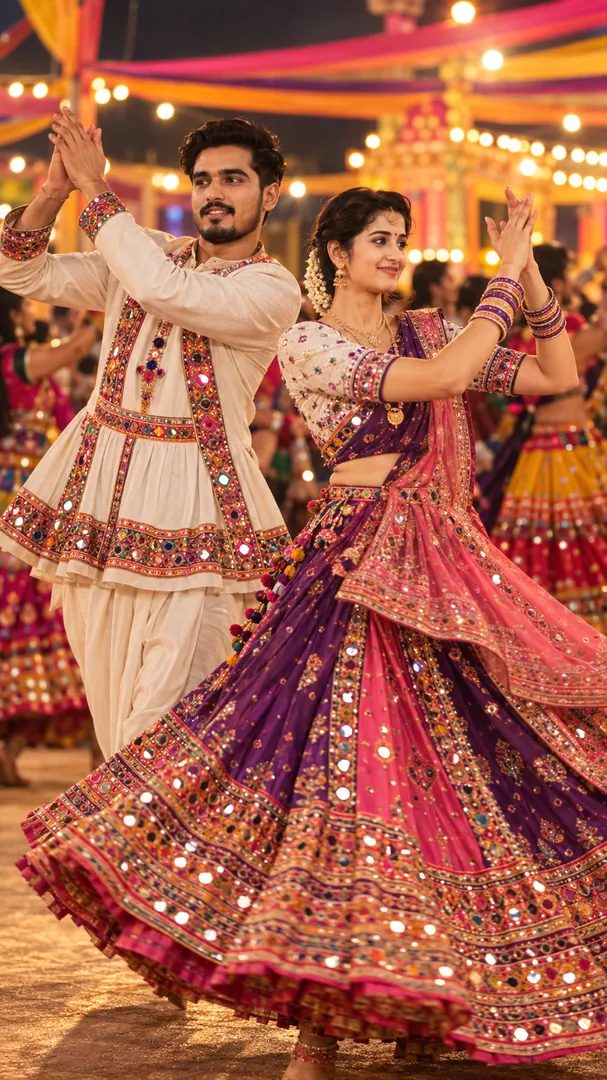 Garba Spin: AI Navratri photo effect