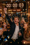 Countdown to Midnight: AI New Year's Eve example