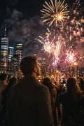 Midnight Fireworks: AI New Year's Eve example