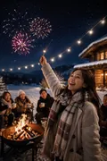 New Year's Eve Under the Stars: AI New Year's Eve example
