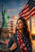 American Icons Celebration: AI Patriotic USA example
