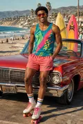 1980s California Beach: AI Retro & Vintage Decades example