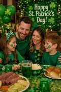 Family St. Patrick's Day: AI St. Patrick's Day example