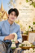 Thai Mother's Day Wish: AI Thai Mother's Day example