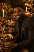 Thanksgiving Candlelight Dinner: AI Thanksgiving example