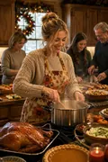 Grandma's Thanksgiving Kitchen: AI Thanksgiving example