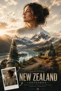 Double Exposure: AI Travel Poster Art & Vintage Prints example