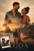 Tropical Beach: AI Travel Poster Art & Vintage Prints example