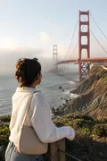 Golden Gate Bridge: AI World Cities & Landmarks example