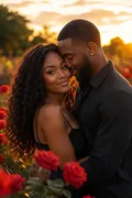 Valentine's Couple Portrait: AI Valentine's Day example