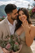 Engagement Romance: AI Valentine's Day example