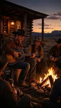 Country Western Night: AI Western Cowboy example